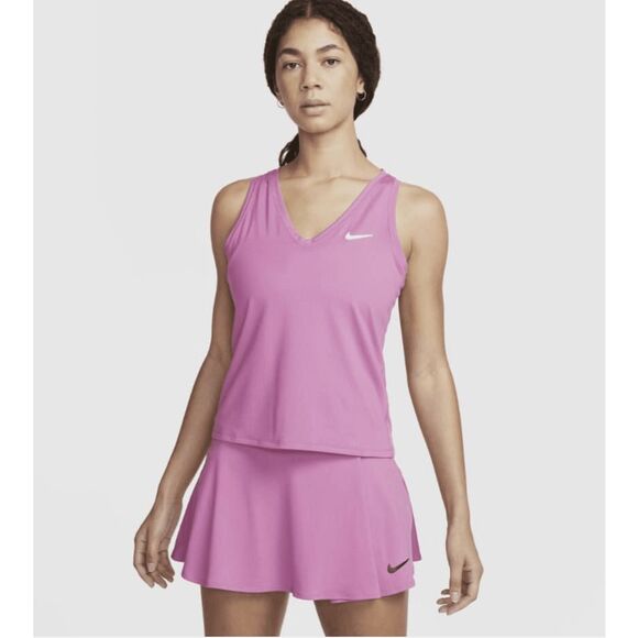 NIKE Court Tennis Tank (Pink) Size Small - Picture 1 of 3